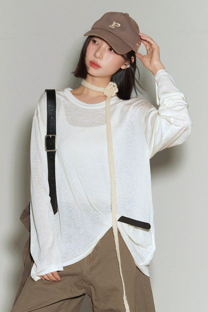 Cover-up Sheer Loose Top