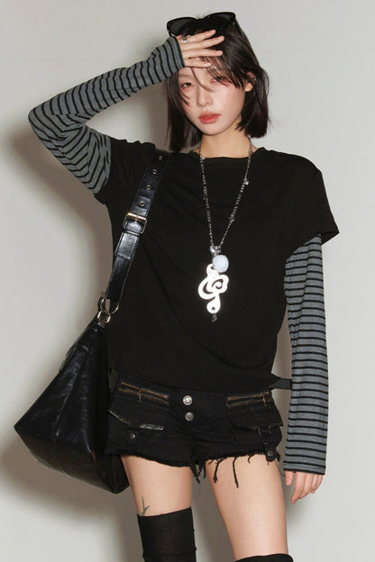 Gravity Patchwork Color Block Top
