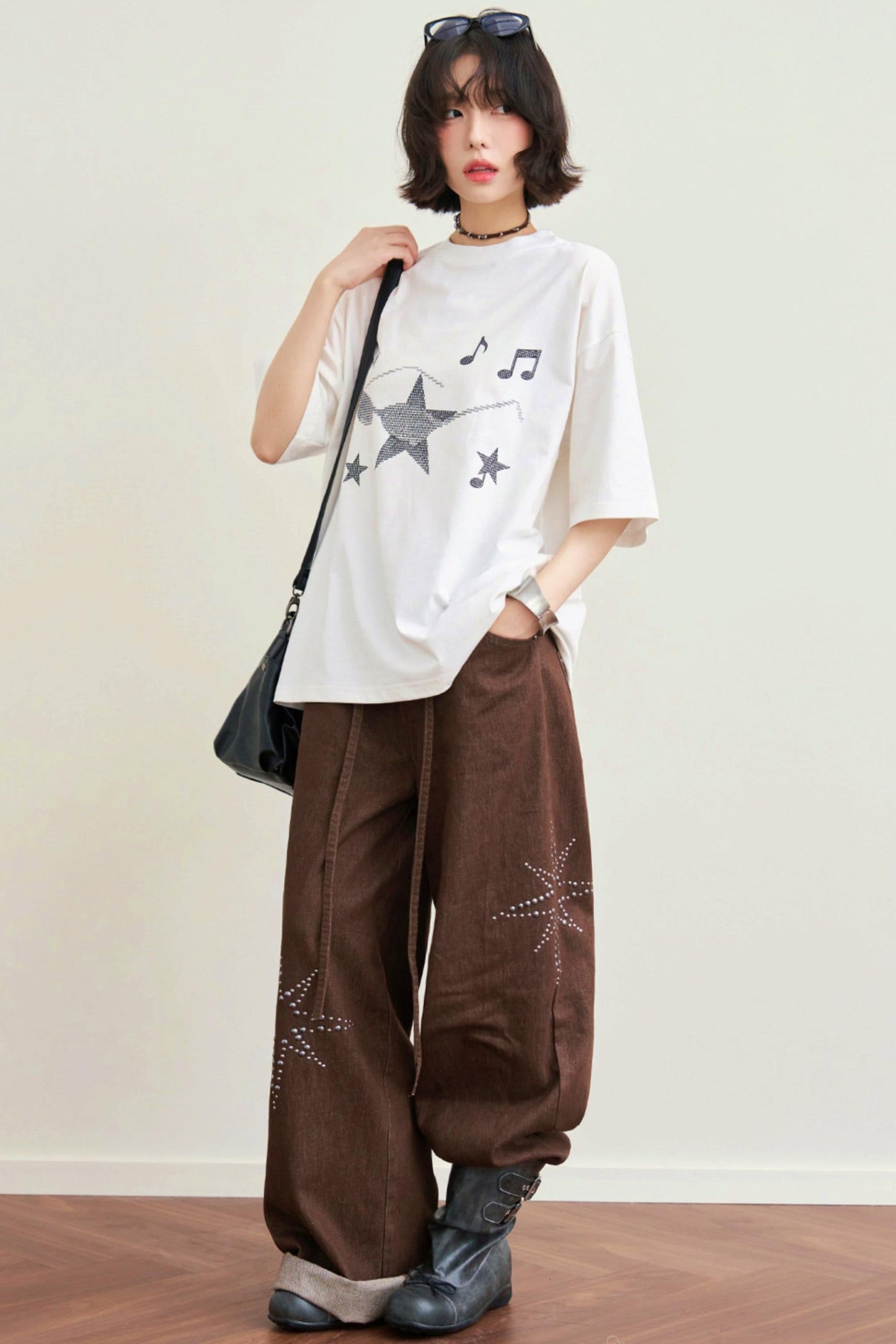 Gravity Museum Printed Top