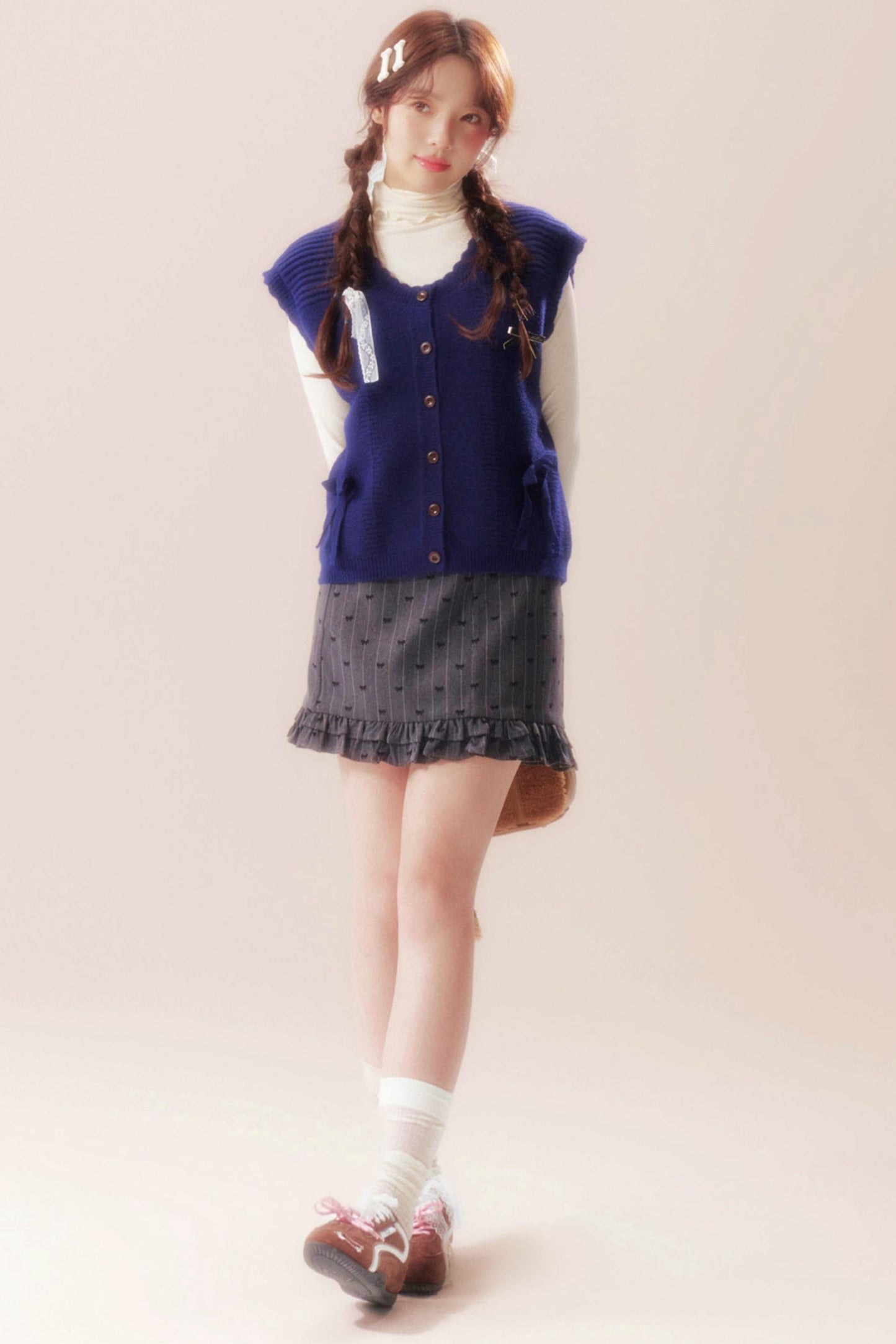 Moonlight Song Ribbon Knit Vest