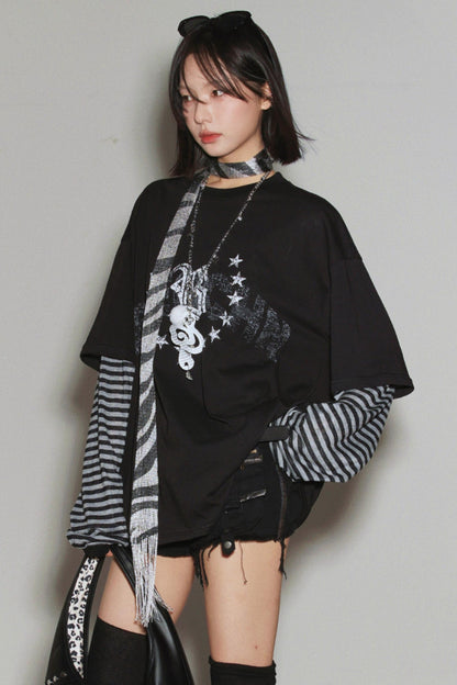 Gravity Patchwork Color Block Top