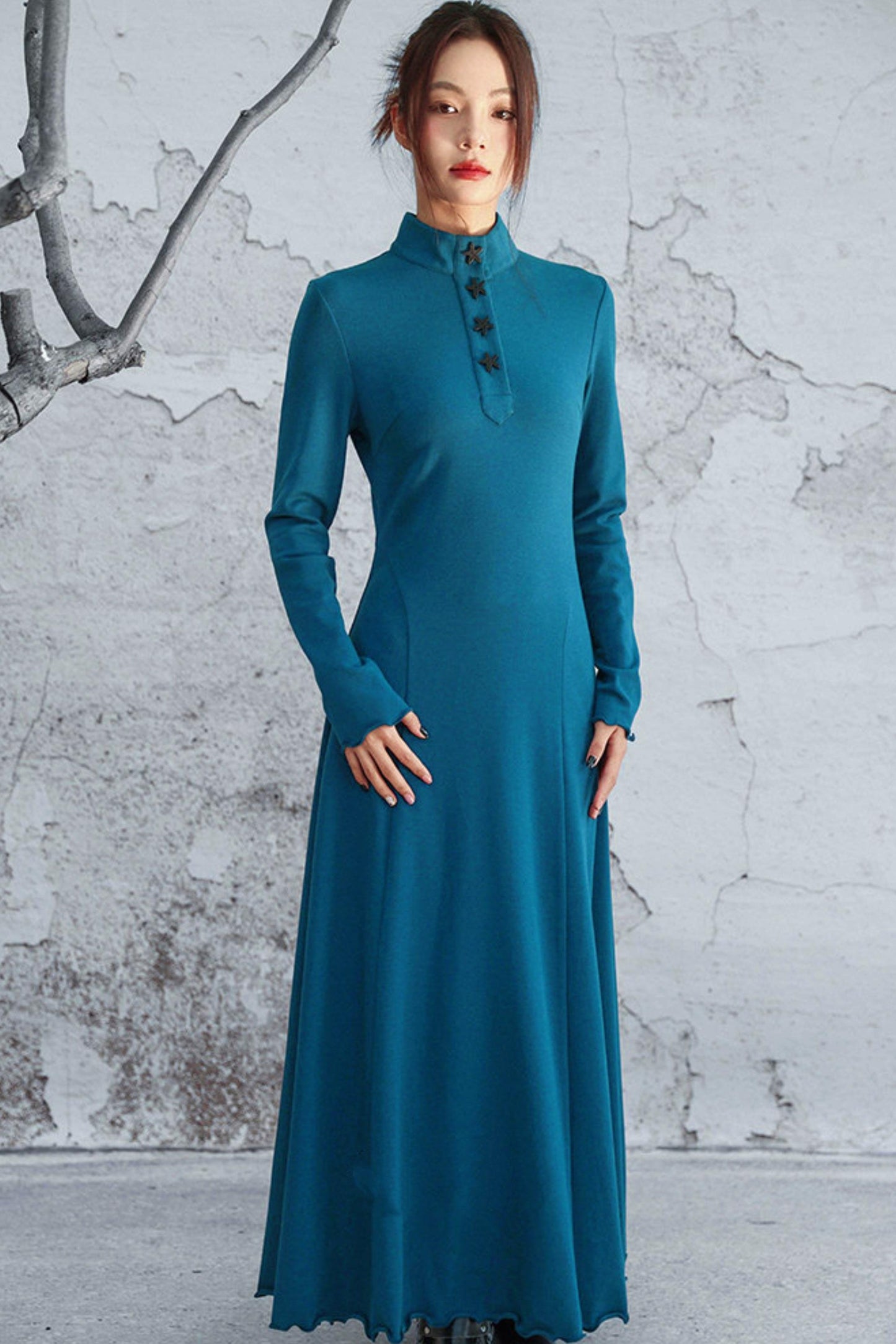 Blue Mode Chinese-style Dress