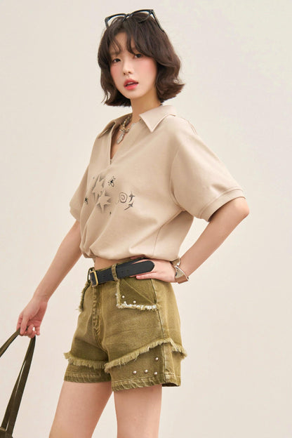 Bubble Star Polo Top