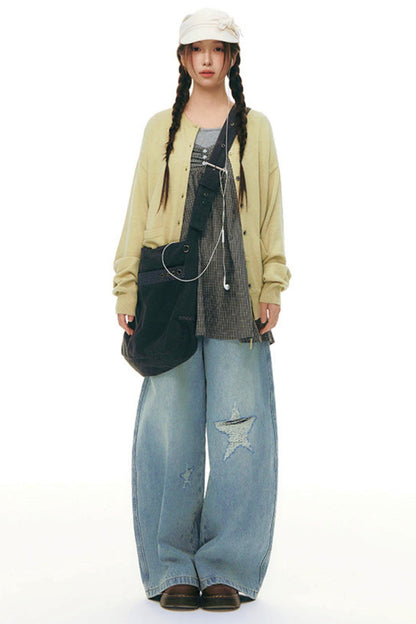 Drawstring Knit Cardigan