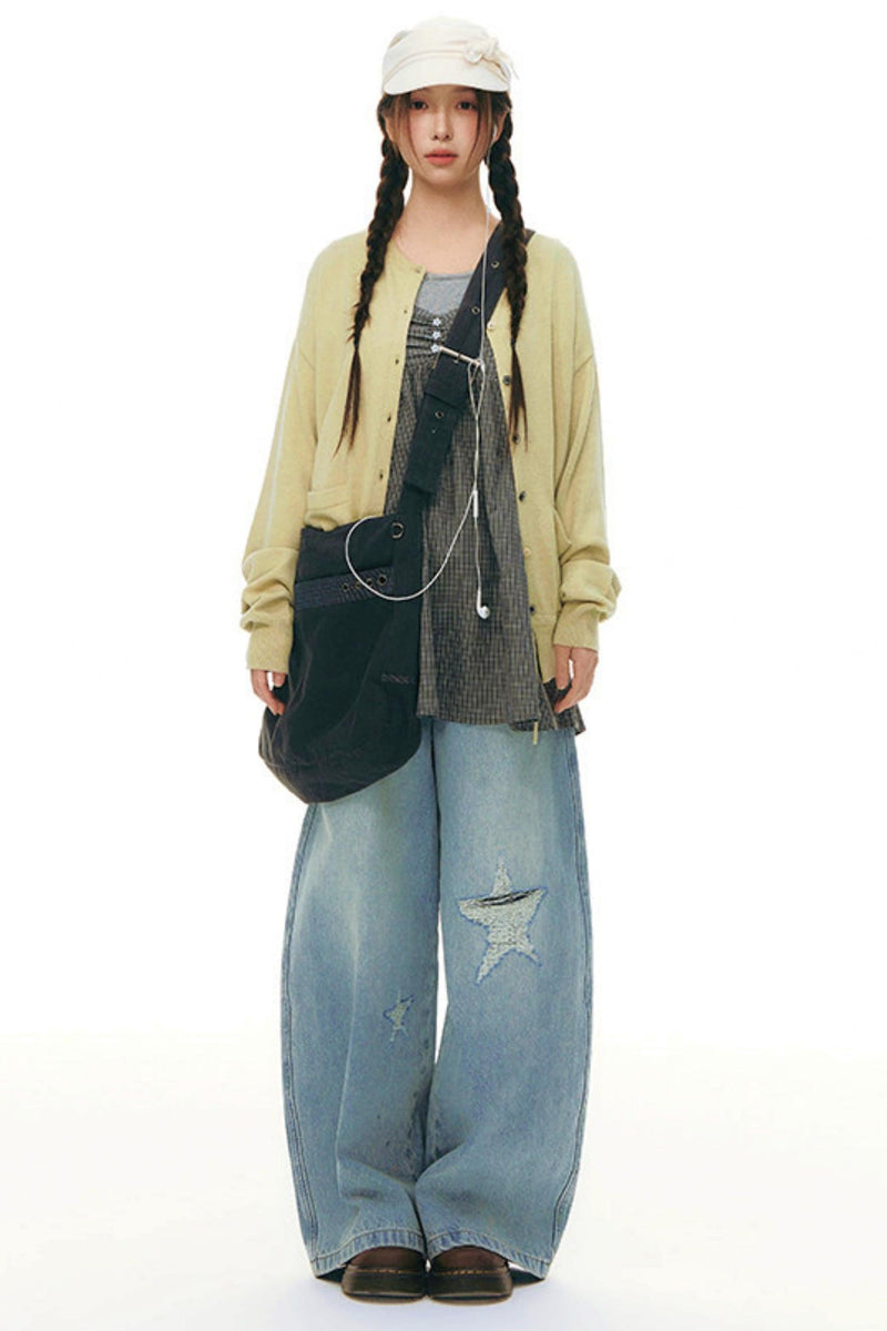 Drawstring Knit Cardigan