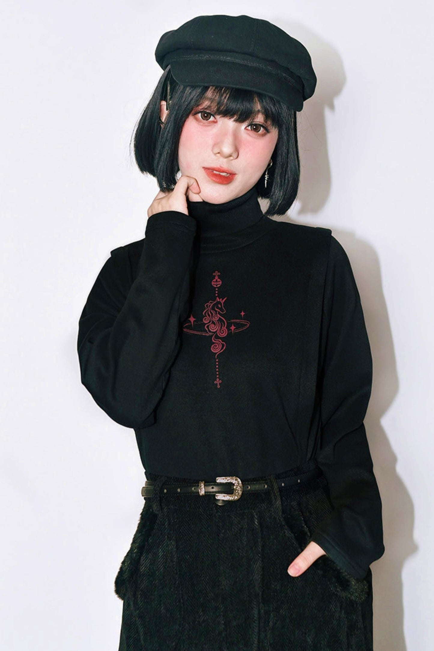 Unbride Chess High Neck Top