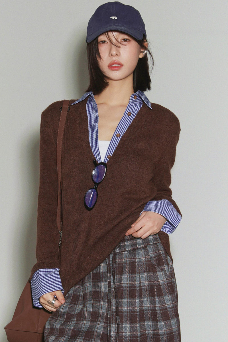 Preppy Knit Sweater Top