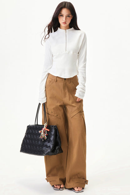 Spicy Waffle Patchwork Top