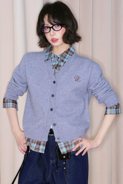 Fake Two Piece Knit Sweater
