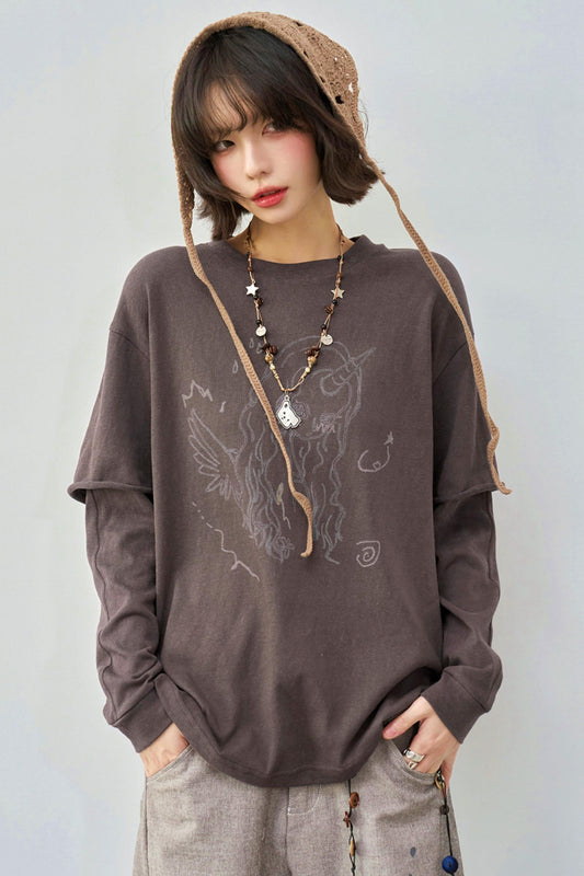Dreamy Unicorn Long Sleeve Top