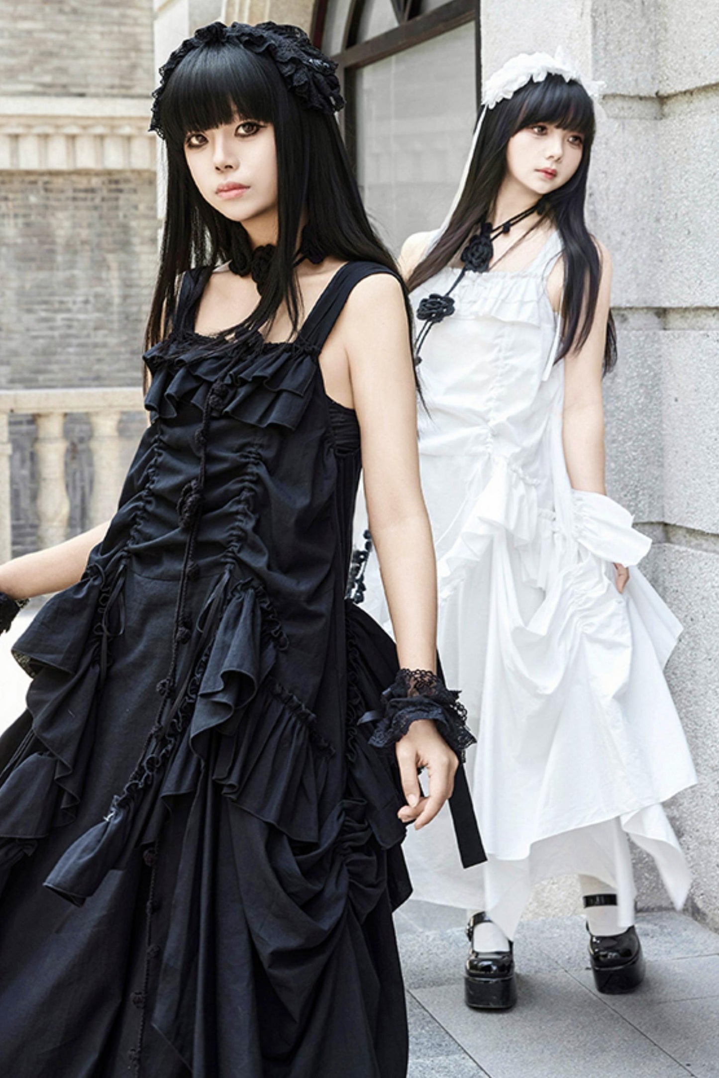 Adjustable Strap Pocket Long Dress