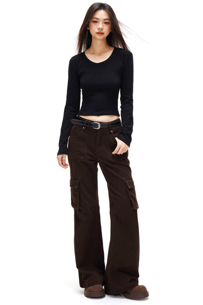 Open-neck Slim Top