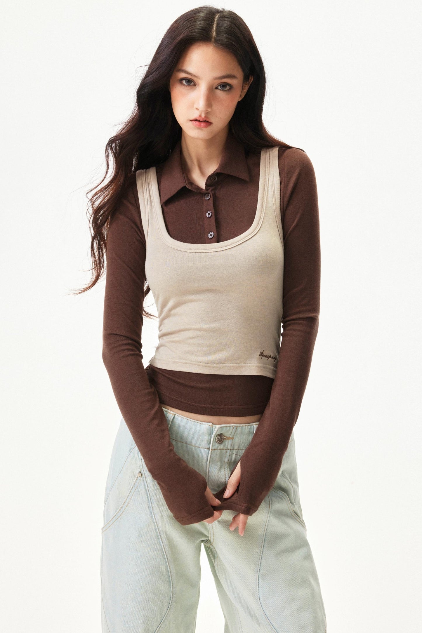 Fitted Tencel Knit Vest