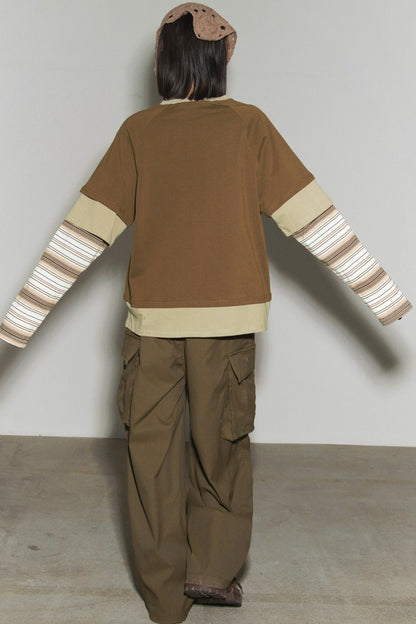 Gravity Patchwork Color Block Top