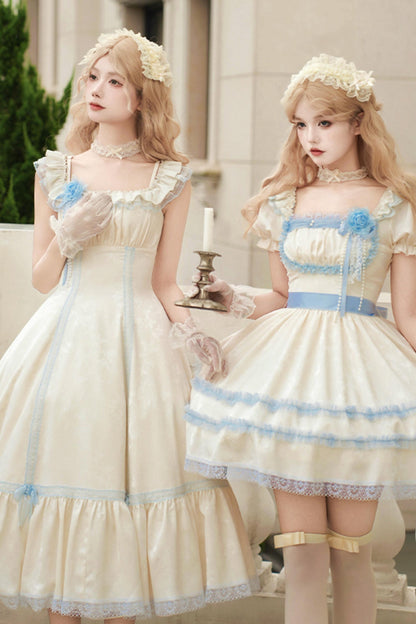 Square Neck Sea Salt Jumper Lolita Set