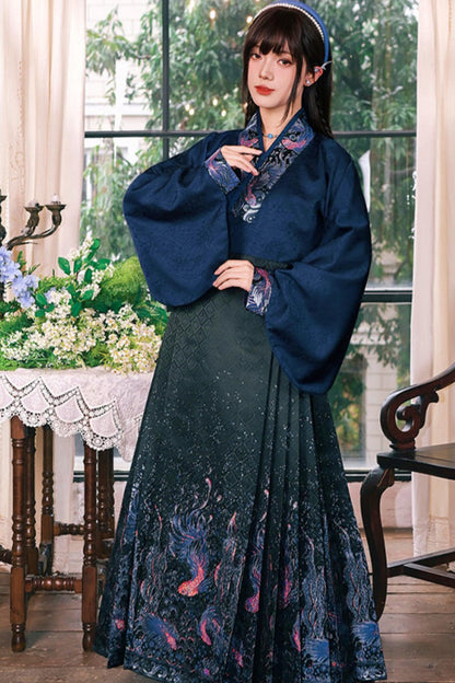 Gold Woven Hanfu Blouse