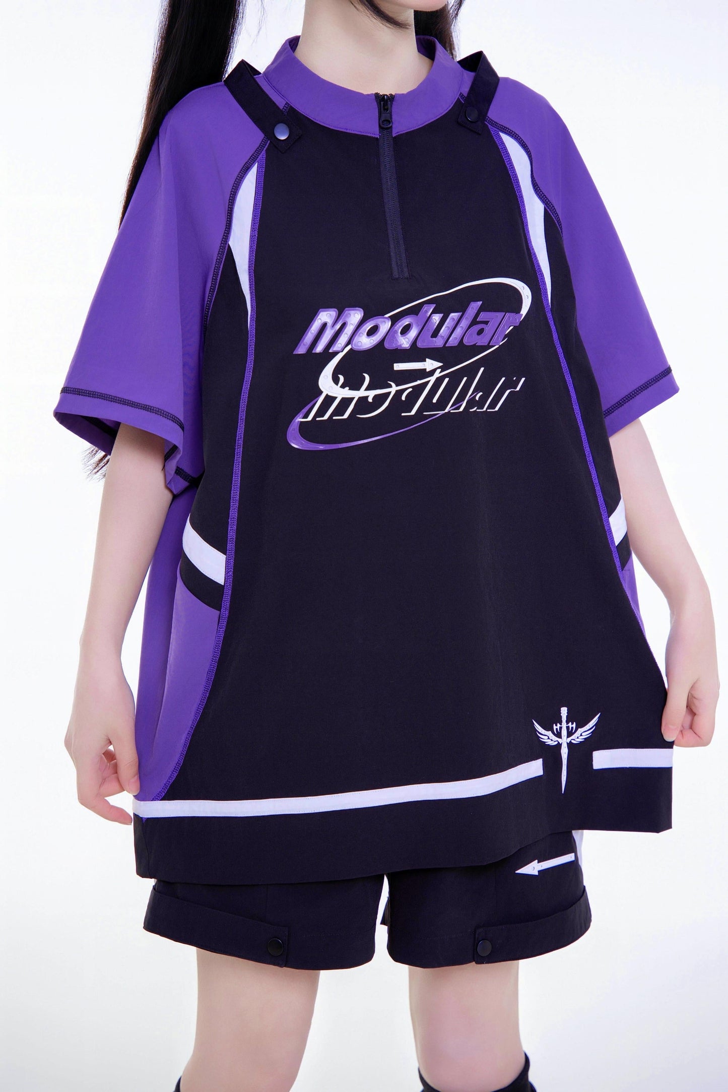 Pre-order Item: Y2k Subculture Cyber T-shirt + Shorts + Leg Covers