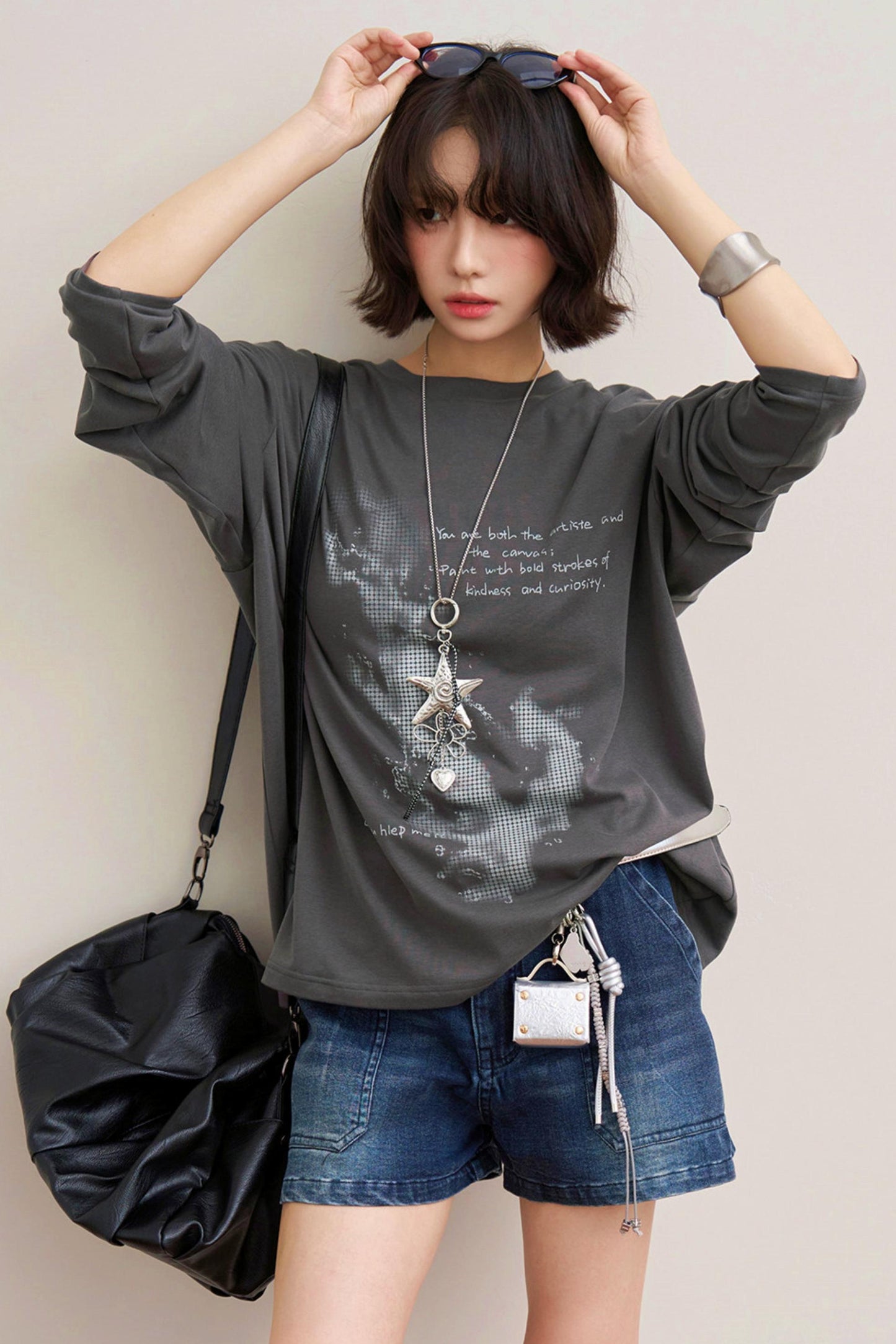 Mode Loose Raglan Top