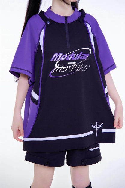 Pre-order Item: Y2k Subculture Cyber T-shirt + Shorts + Leg Covers