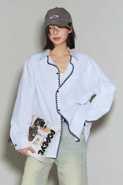 Gravity Lace Stripe Shirt