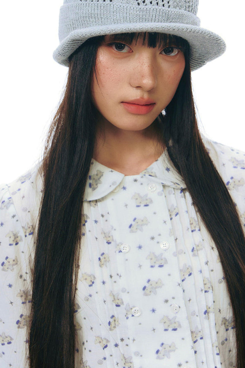Pony Print Top + Skirt