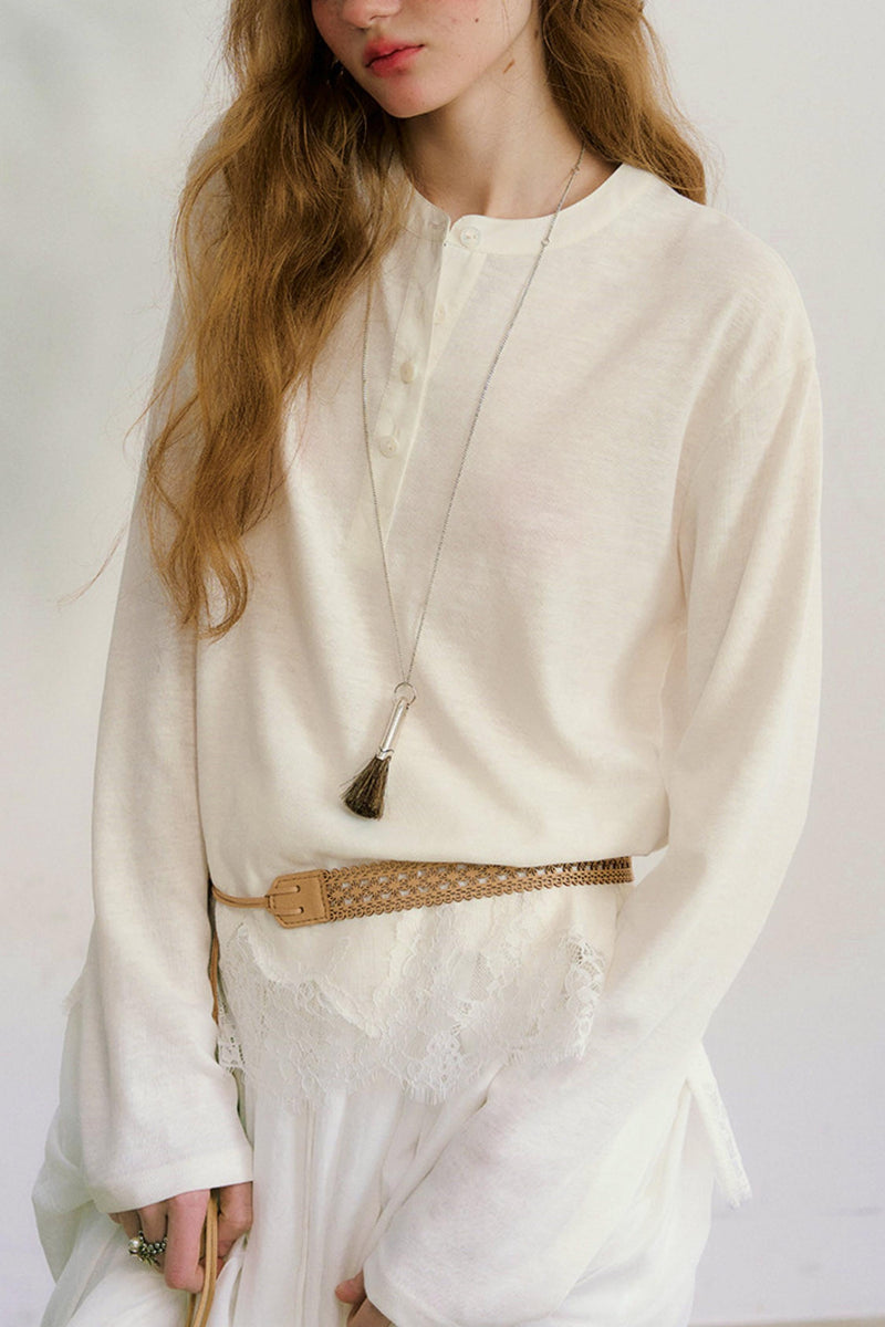 Swinging Silhouette Lace Blouse