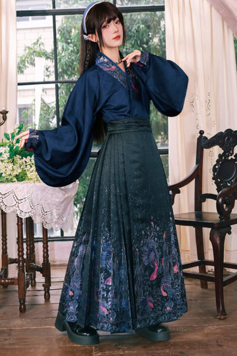 Gold Woven Hanfu Blouse