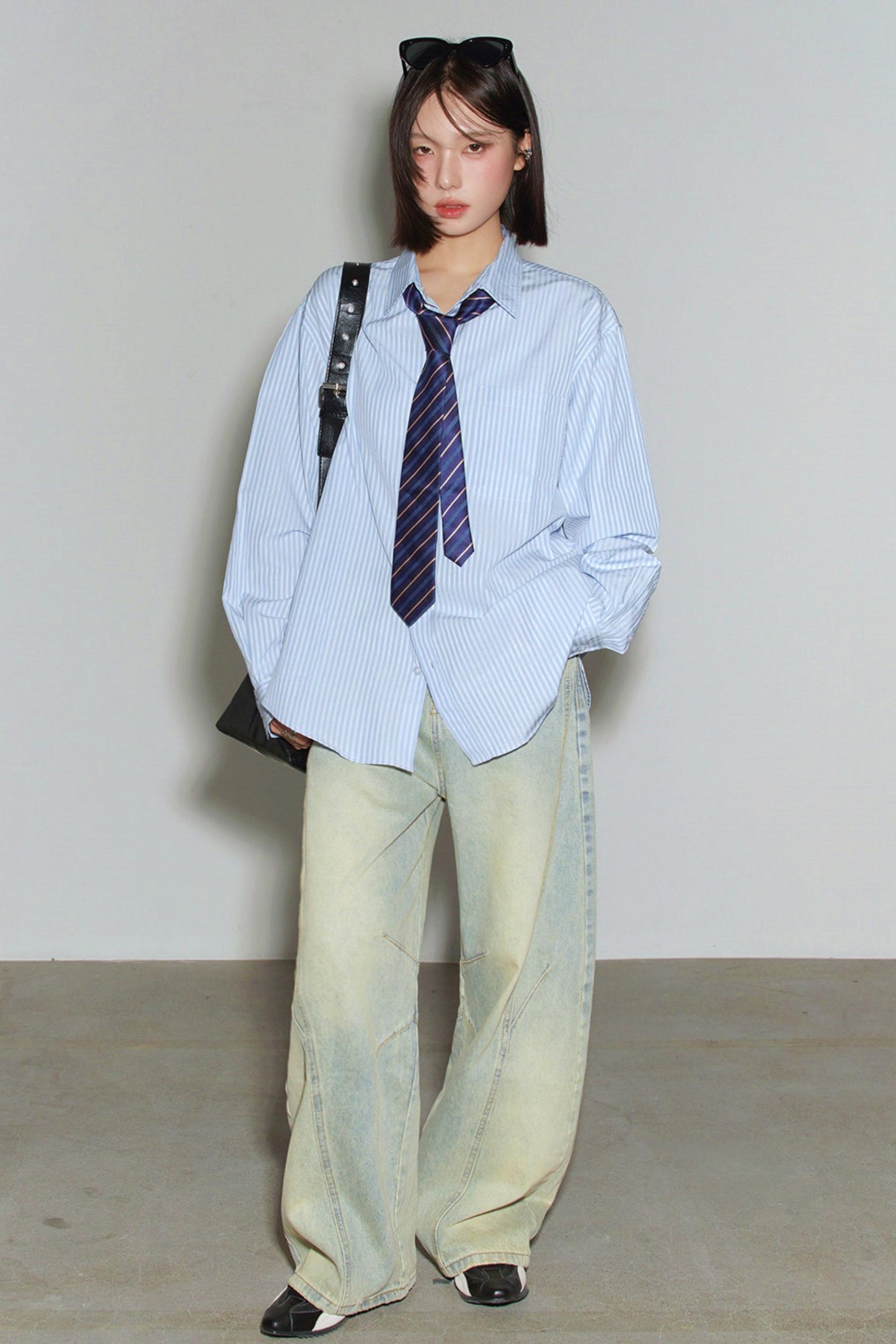 Gravity Blue Striped Shirt