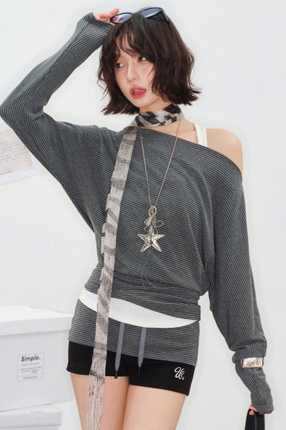 Timescale One Shoulder Top
