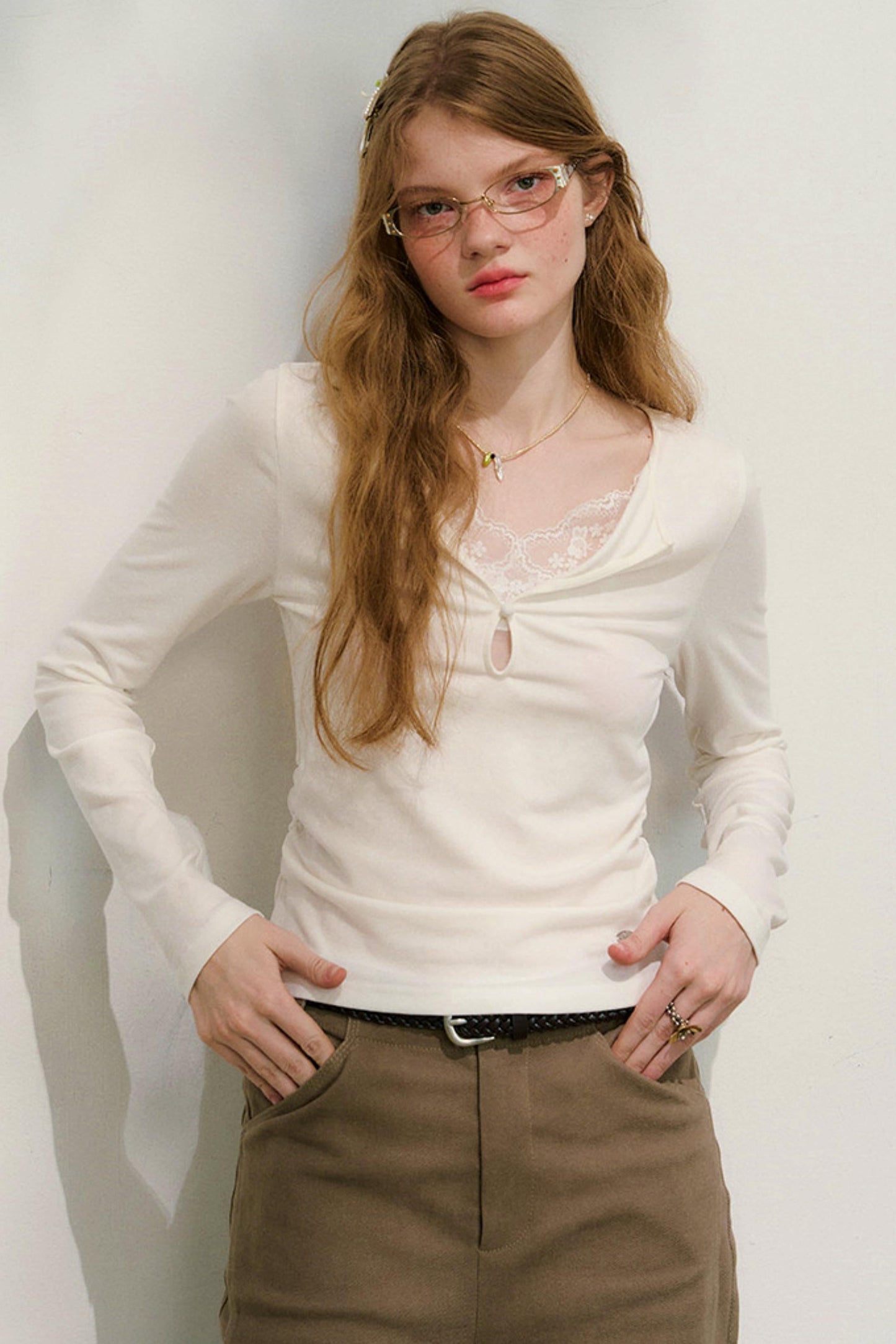 Cloud Seeder Lace Patchwork Top