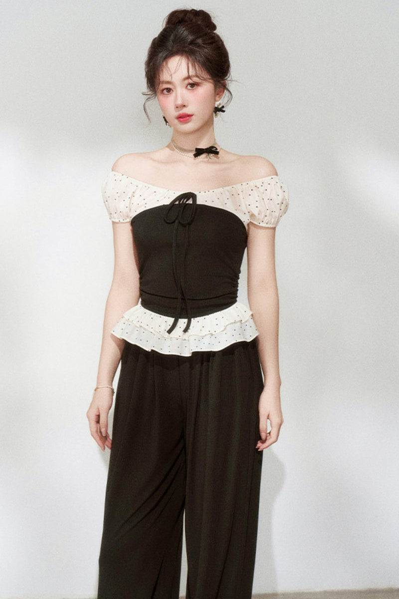 Off-shoulder Top + Pants