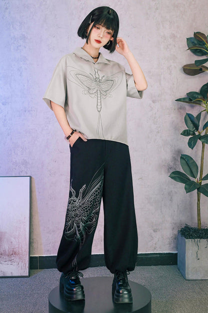 Eternity Printed Mid-sleeve Top