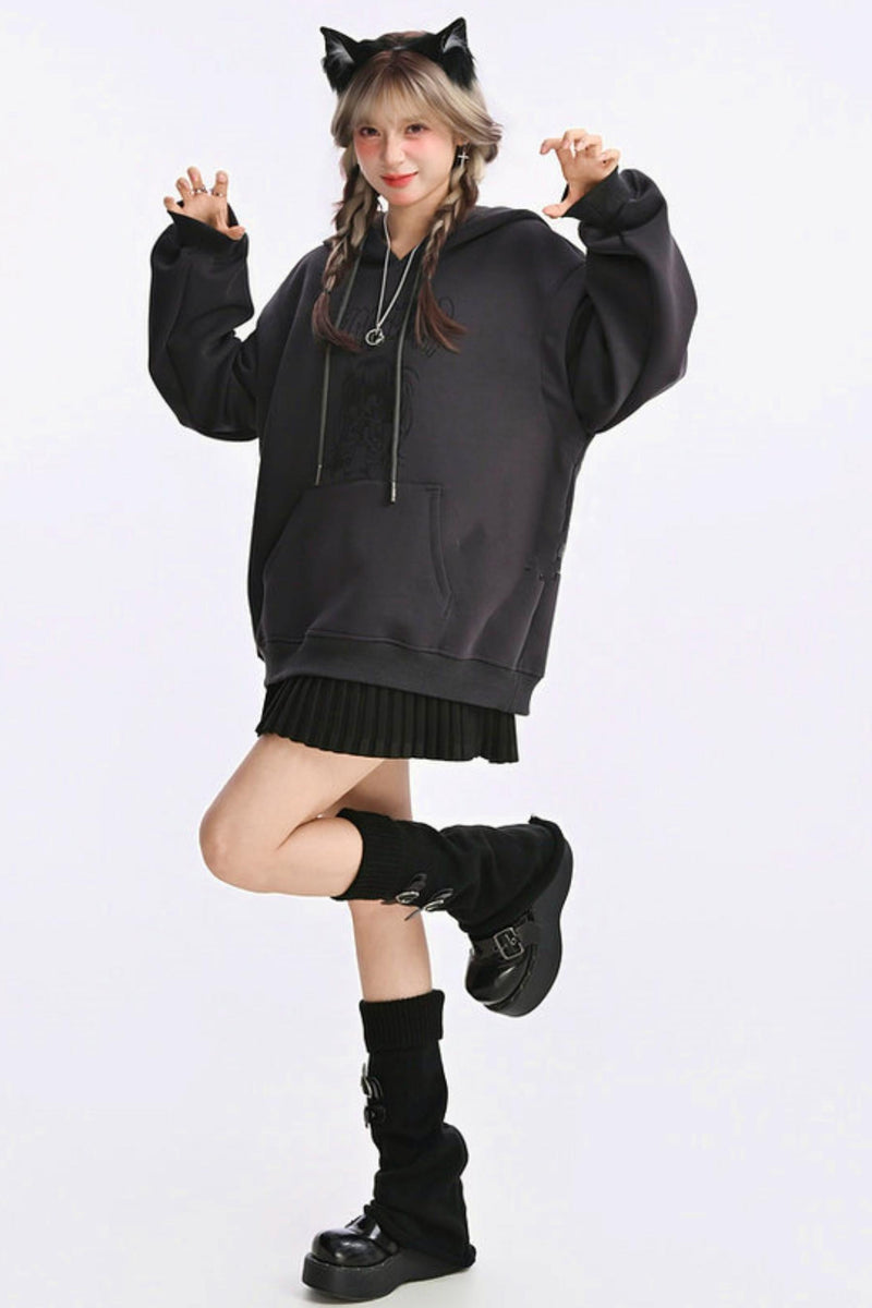 Sweet Dark Cut Hooded Top