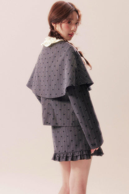 Sweet Retro Jacket + Shawl + Skirt + Knit Tops