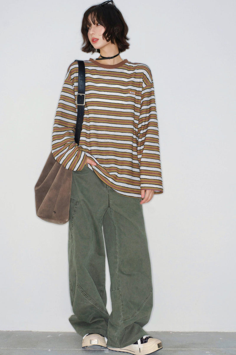 Striped Loose Mode Top