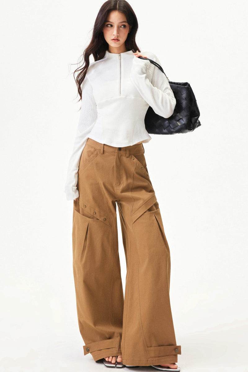 Spicy Waffle Patchwork Top