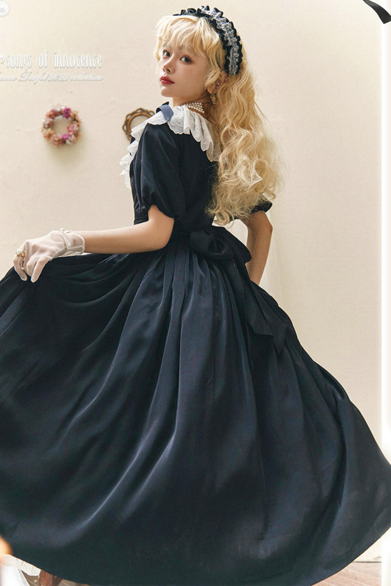 Lace Ribbon Maid Lolita Dress