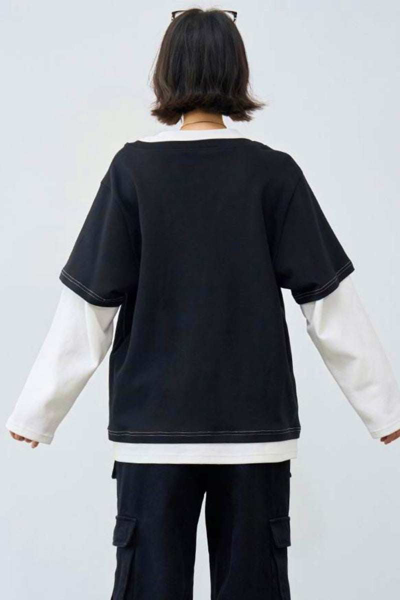 Gravity Patchwork Color Blocked Top