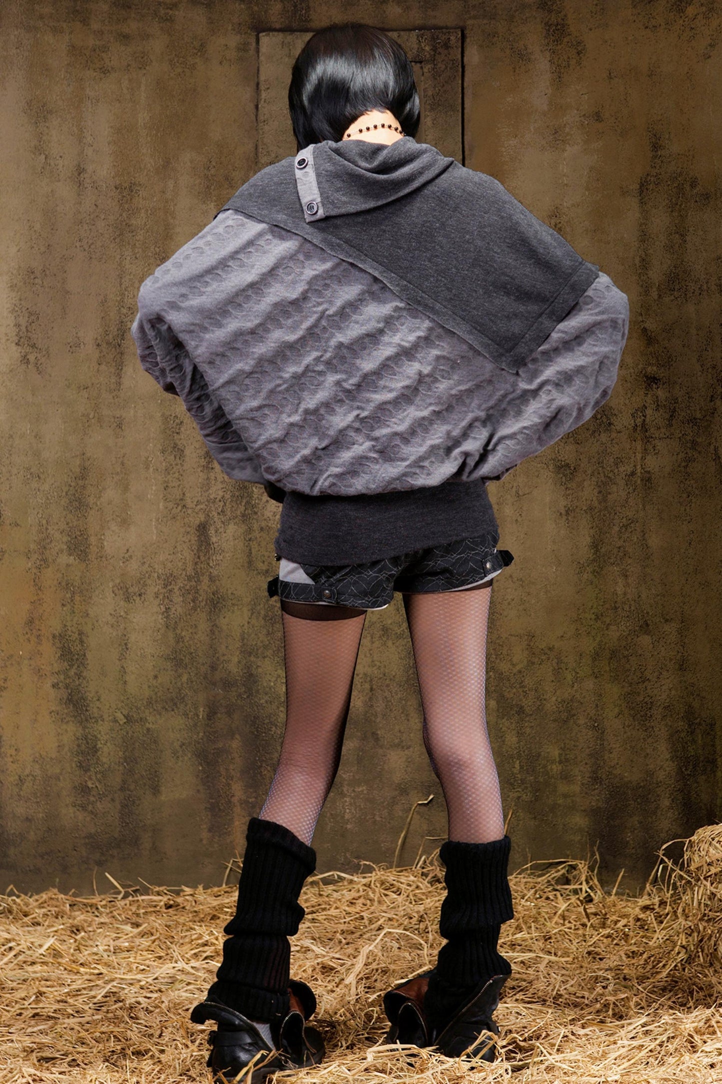 Stacked Color Batwing Top