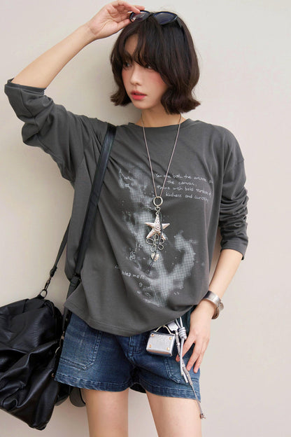 Mode Loose Raglan Top