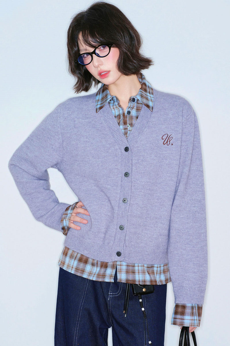 Fake Two Piece Knit Sweater