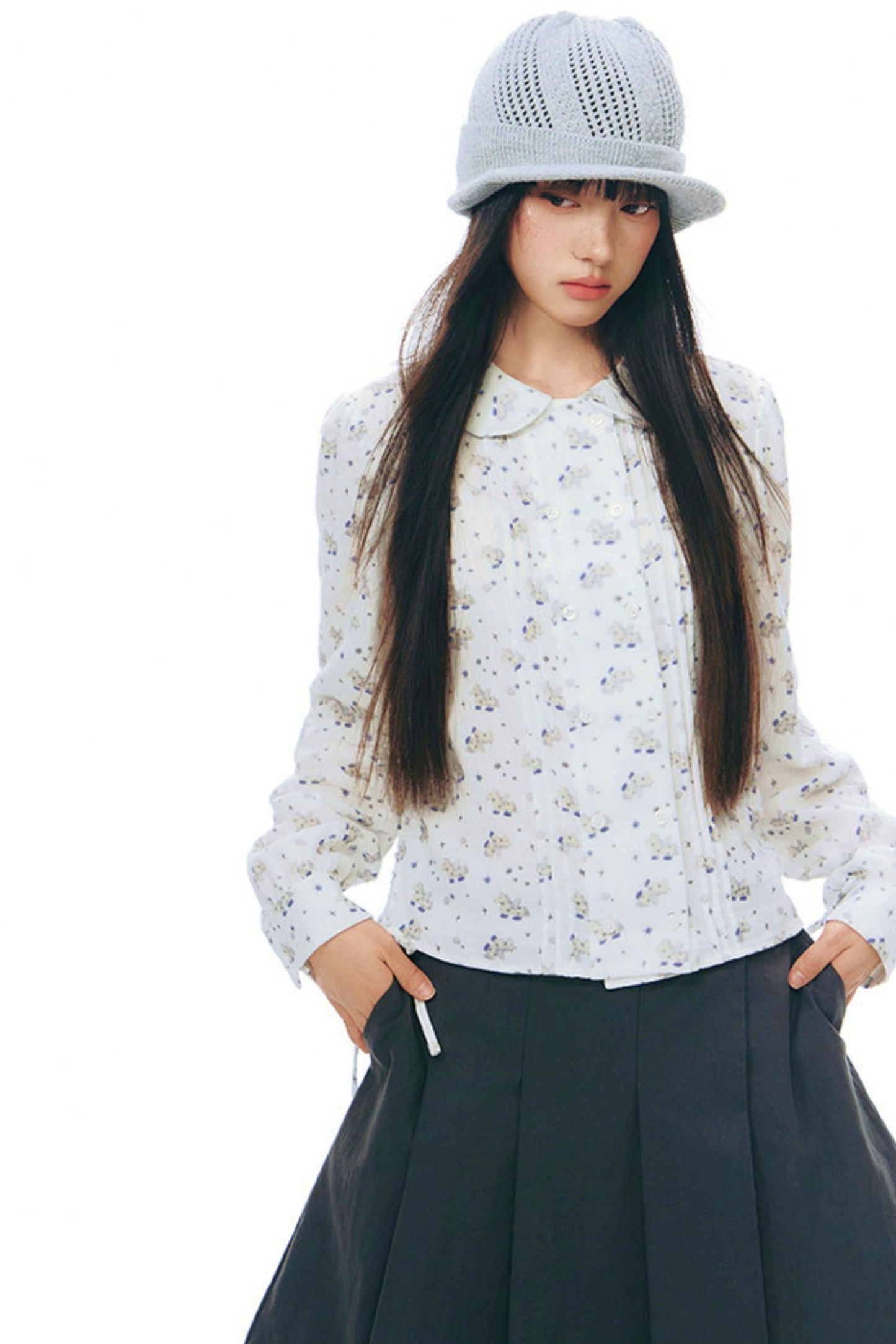 Pony Print Top + Skirt