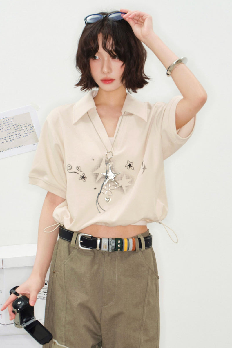 Bubble Star Polo Top