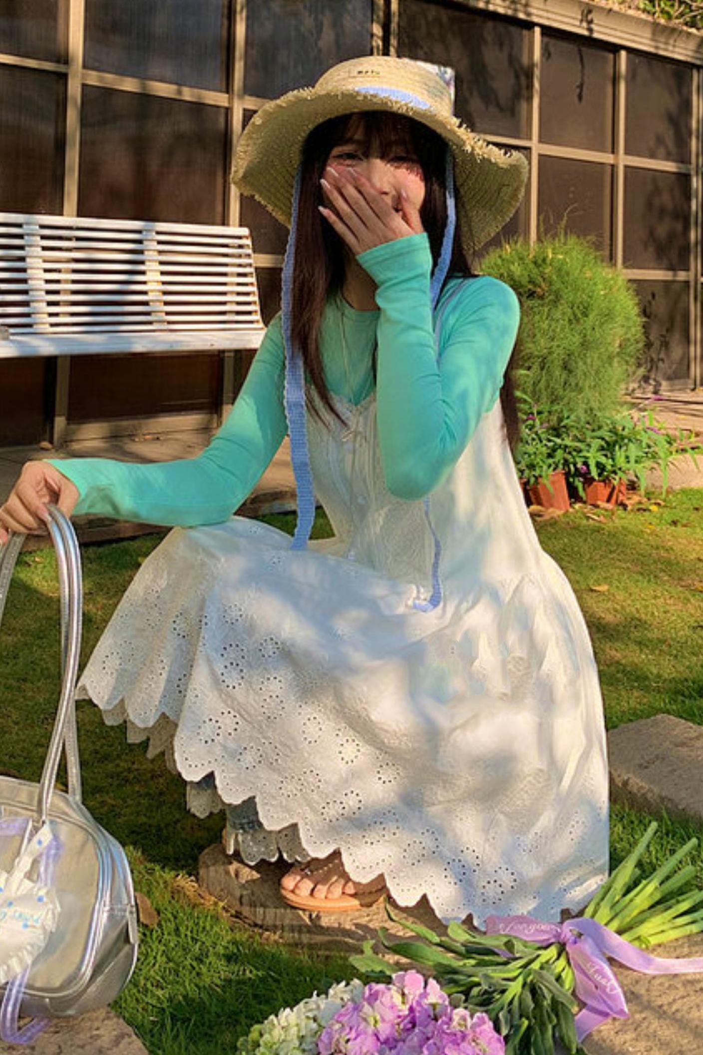 Lace Patchwork Strap Dress