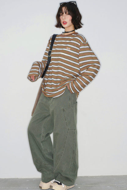 Striped Loose Mode Top