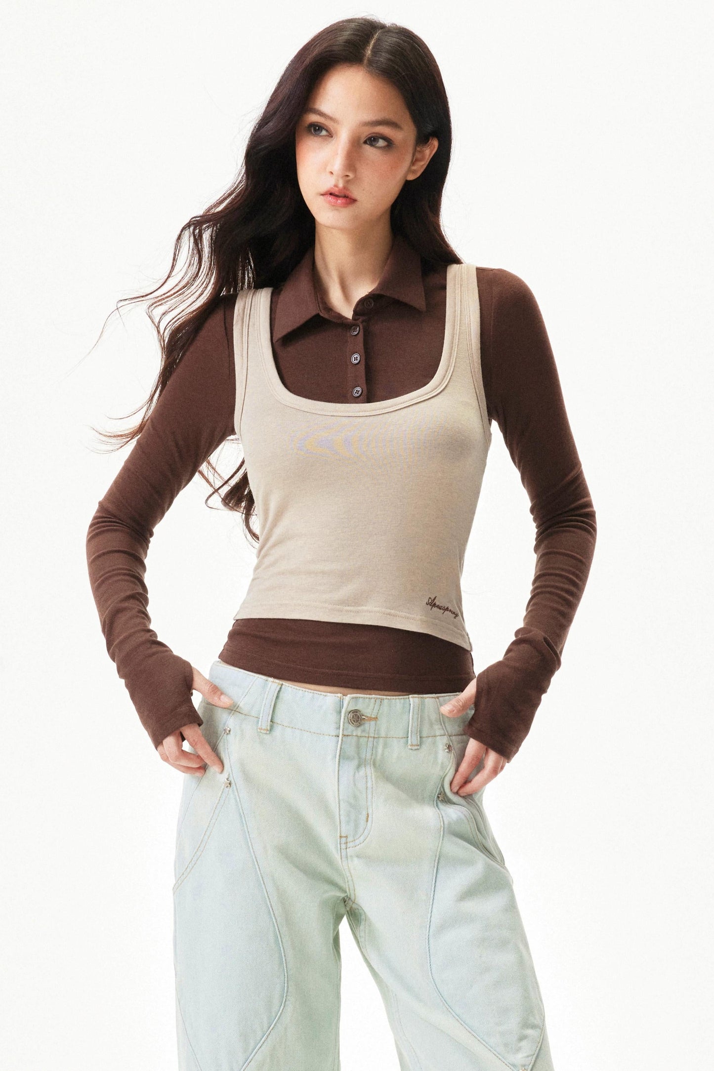Fitted Tencel Knit Vest