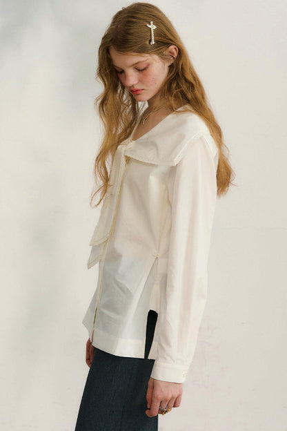 French Sailor Collar Blouse