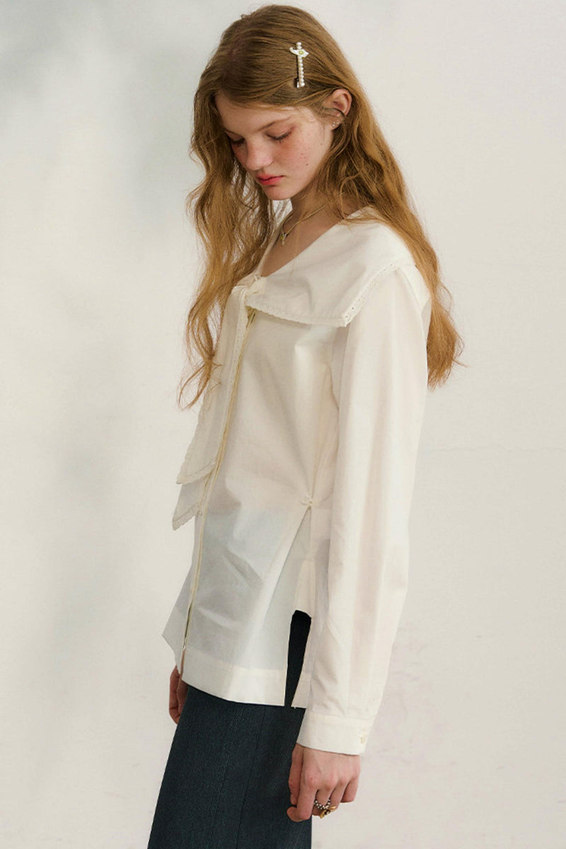 French Sailor Collar Blouse