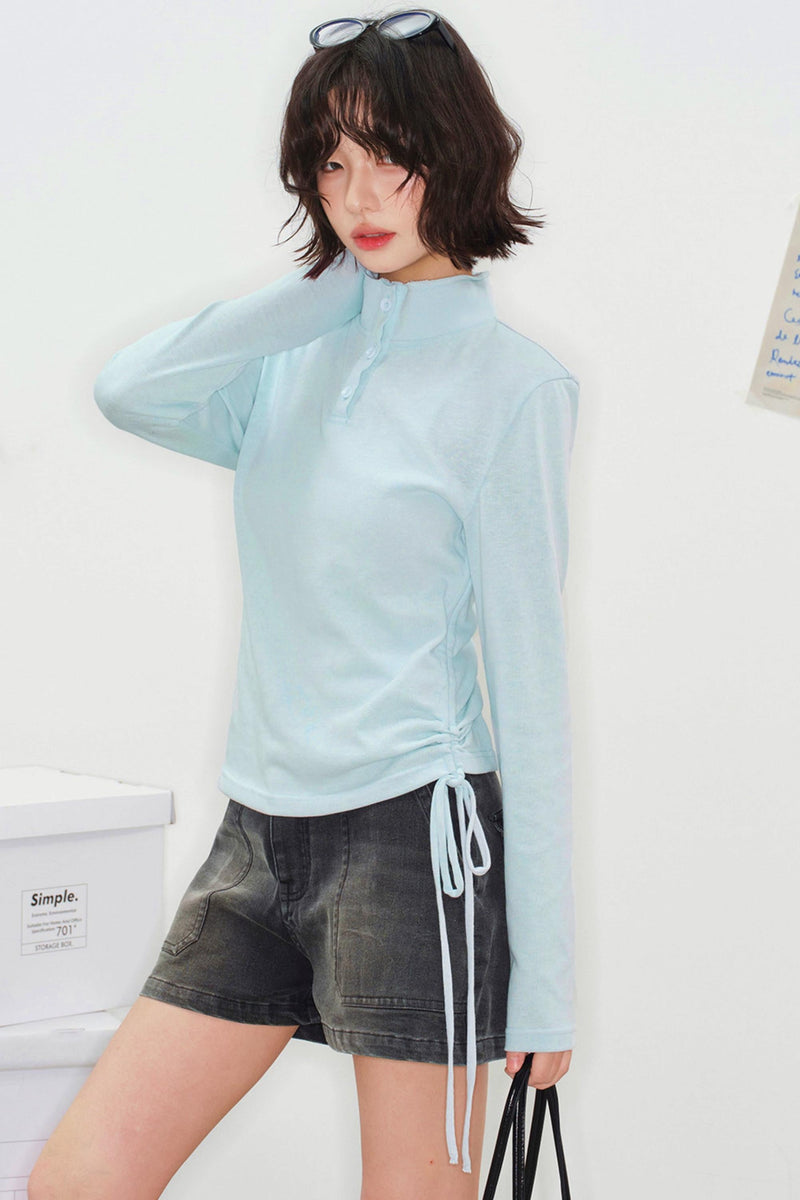 Ripple Drawstring Top