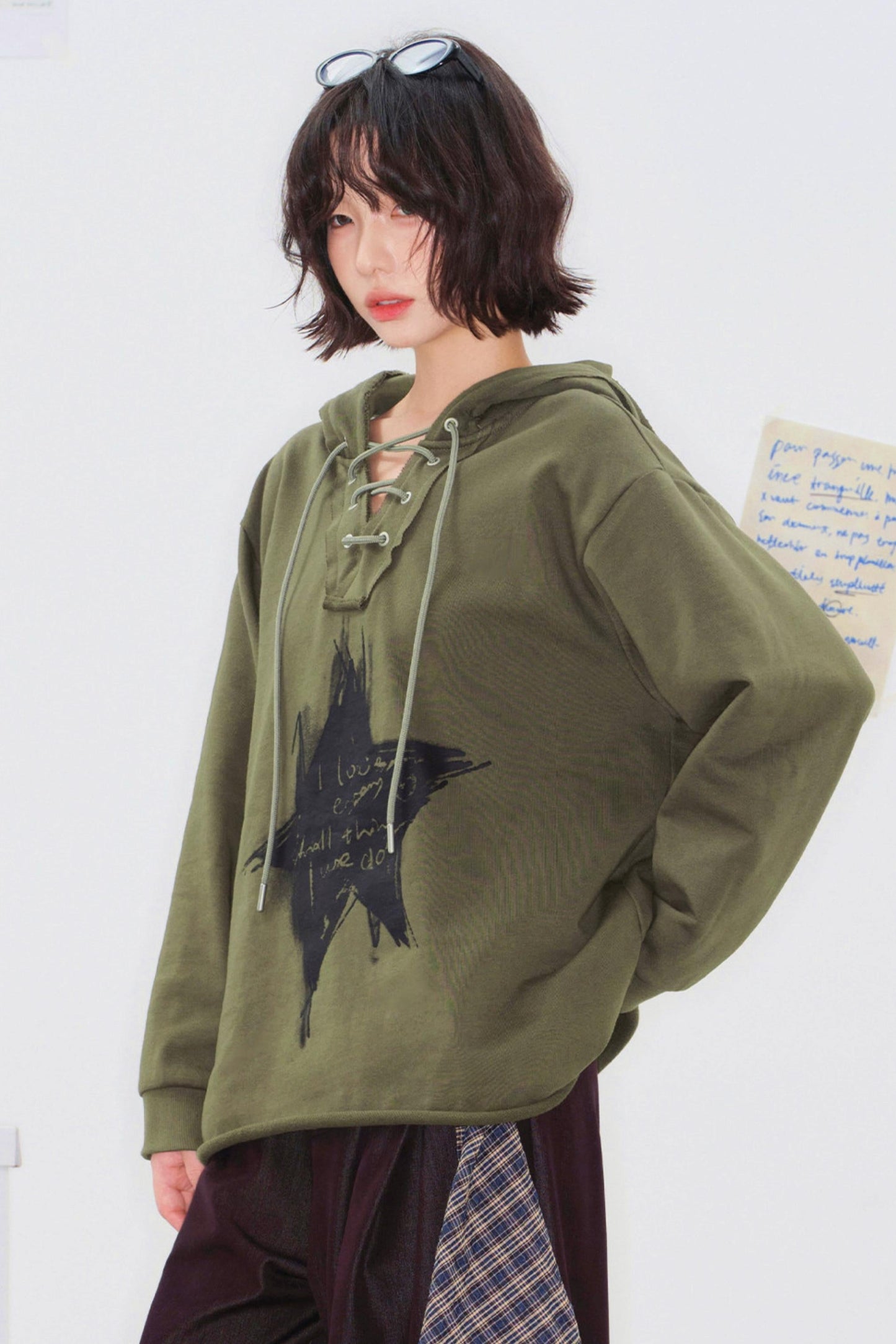 Mode Star Loose Hoodie Top